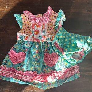 Matilda Jane Kids Matching Set - Pink, Blue, Yellow